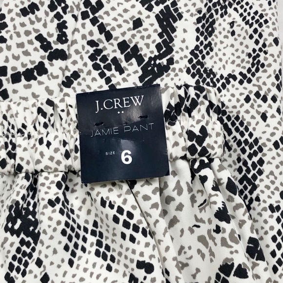 J. Crew Women’s Snakeskin Jaime Pants Pull on size 6 - Picture 7 of 8